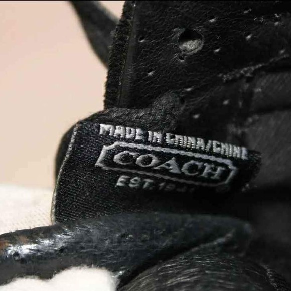 Coach Designer Alara 6.5 M Black Suede Signature Logo Wedge Sneakers - Picture 7 of 10